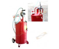 25 Gallon BIDIRECTIONAL GAS CADDY OIL GASOLINE DIESEL FLUID PUMP 25G STEEL TANK